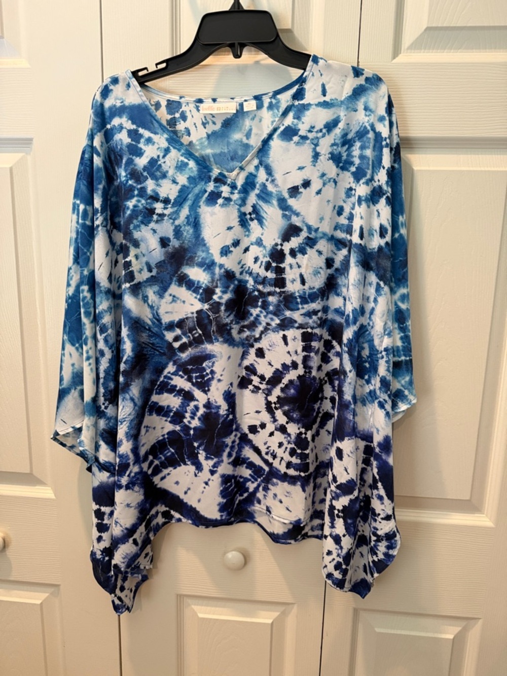 # Belle by Kim Gravel XL sheer aloha poncho style top